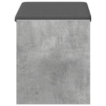 Gangbenk Betonggrå 63 X 38 X 45 Cm Konstruert Treverk Og Stoff
