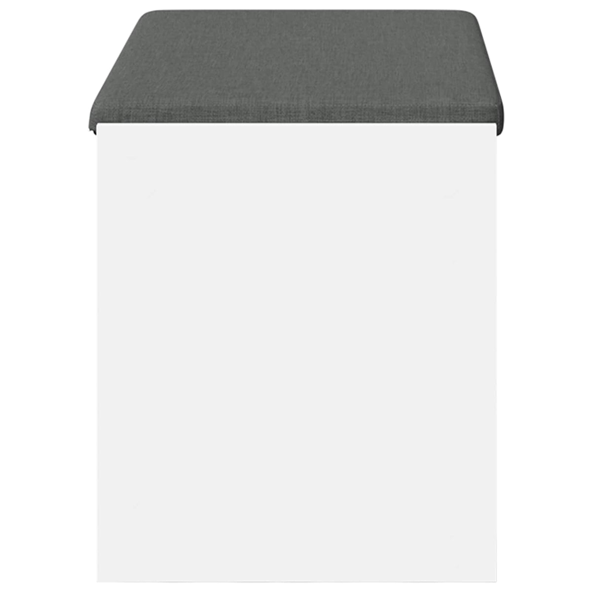 Gangbenk Hvit 83 X 38 X 45 Cm Konstruert Treverk Og Stoff
