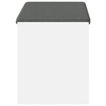 Gangbenk Hvit 83 X 38 X 45 Cm Konstruert Treverk Og Stoff