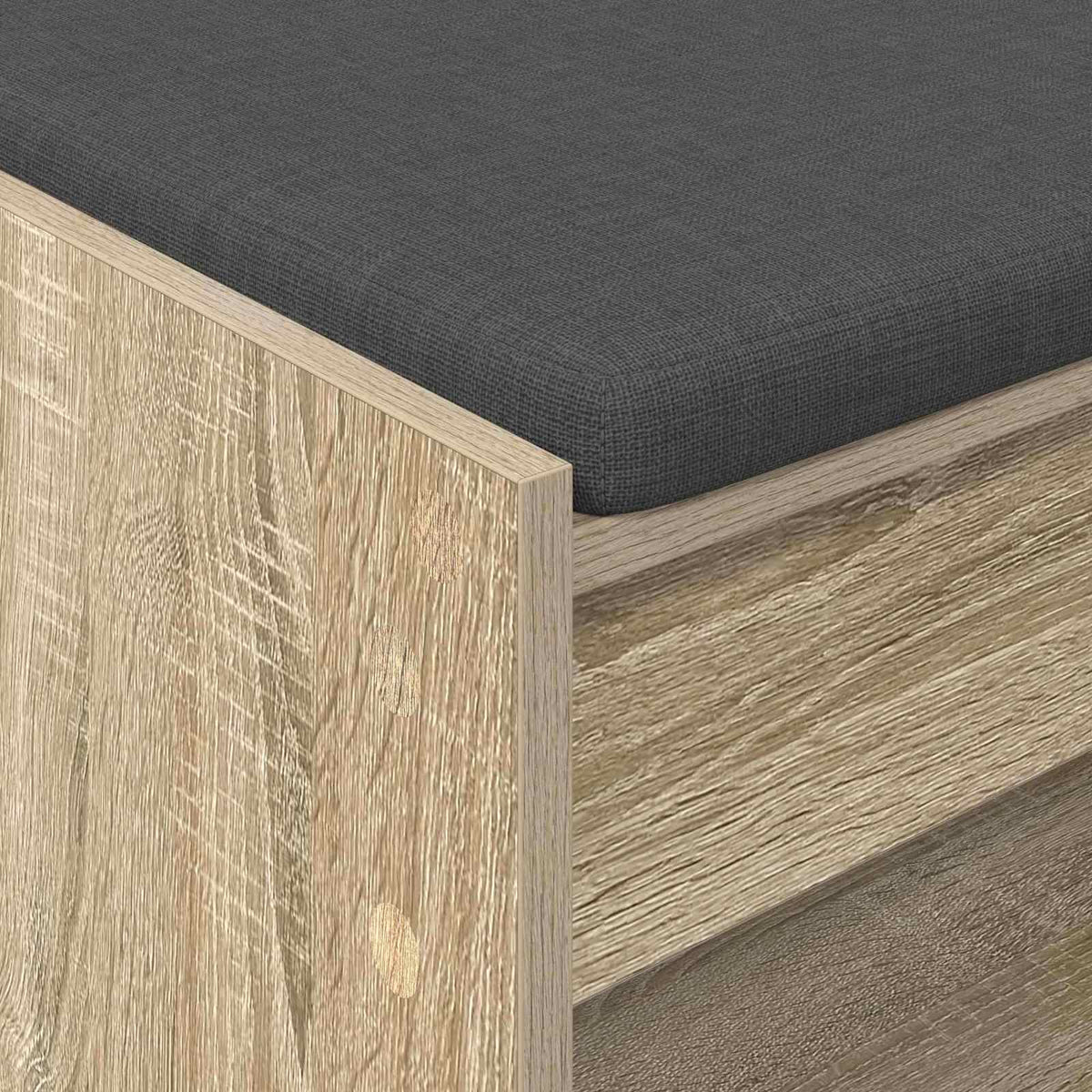 Gangbenk Sonoma Eik 83 X 38 X 45 Cm Konstruert Treverk Og Stoff