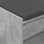 Gangbenk Betonggrå 83 X 38 X 45 Cm Konstruert Treverk Og Stoff
