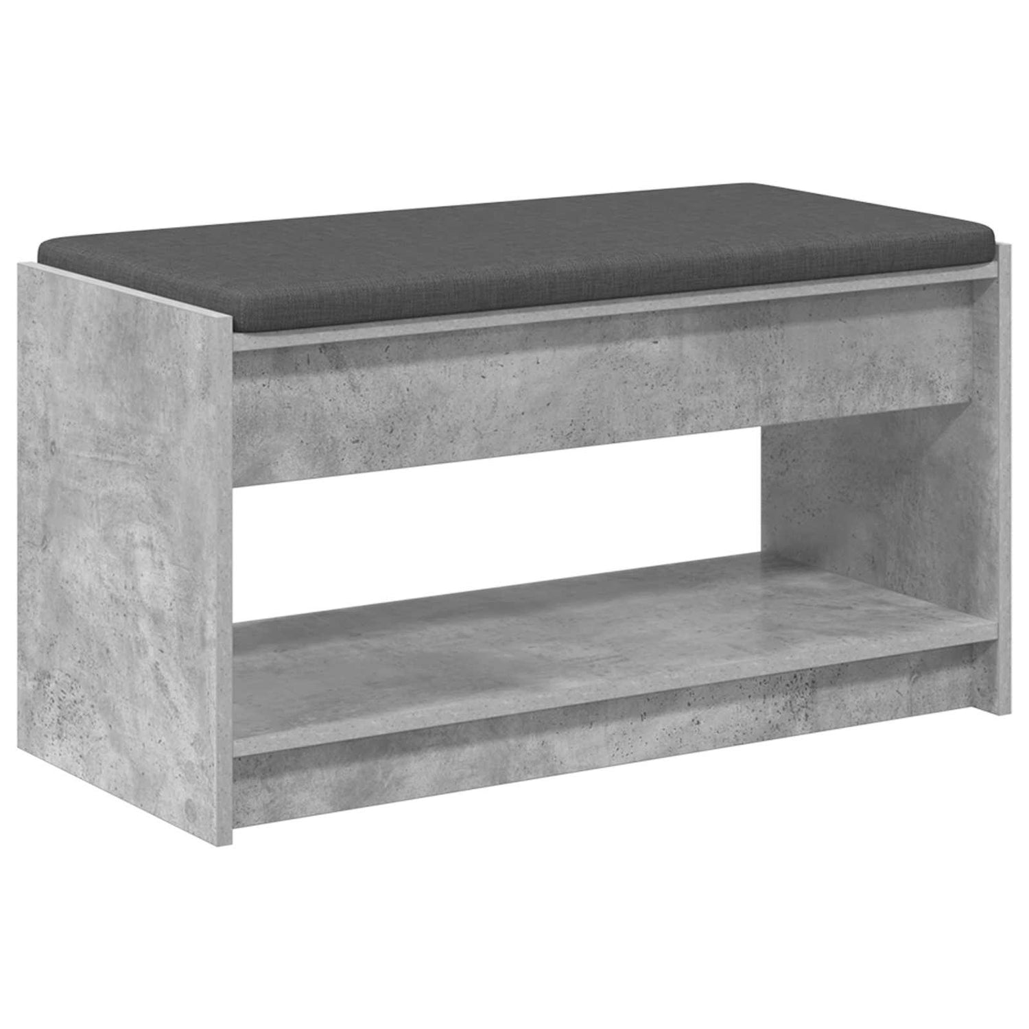 Gangbenk Betonggrå 83 X 38 X 45 Cm Konstruert Treverk Og Stoff