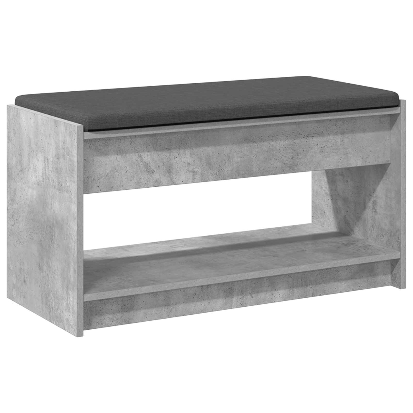 Gangbenk Betonggrå 83 X 38 X 45 Cm Konstruert Treverk Og Stoff