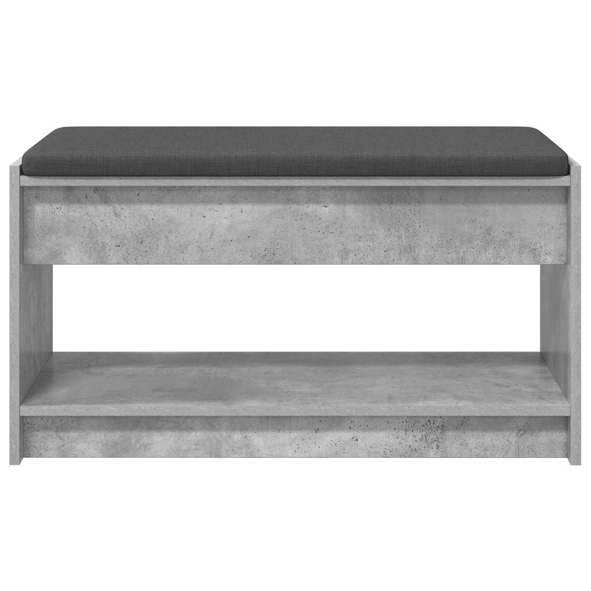 Gangbenk Betonggrå 83 X 38 X 45 Cm Konstruert Treverk Og Stoff