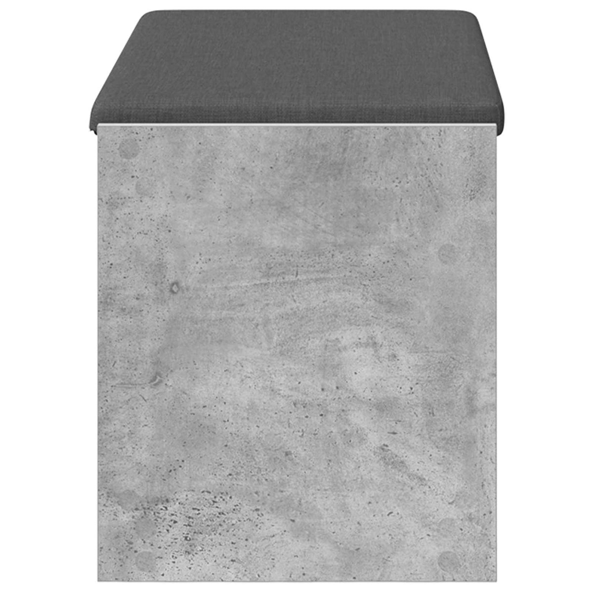 Gangbenk Betonggrå 83 X 38 X 45 Cm Konstruert Treverk Og Stoff