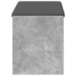 Gangbenk Betonggrå 83 X 38 X 45 Cm Konstruert Treverk Og Stoff