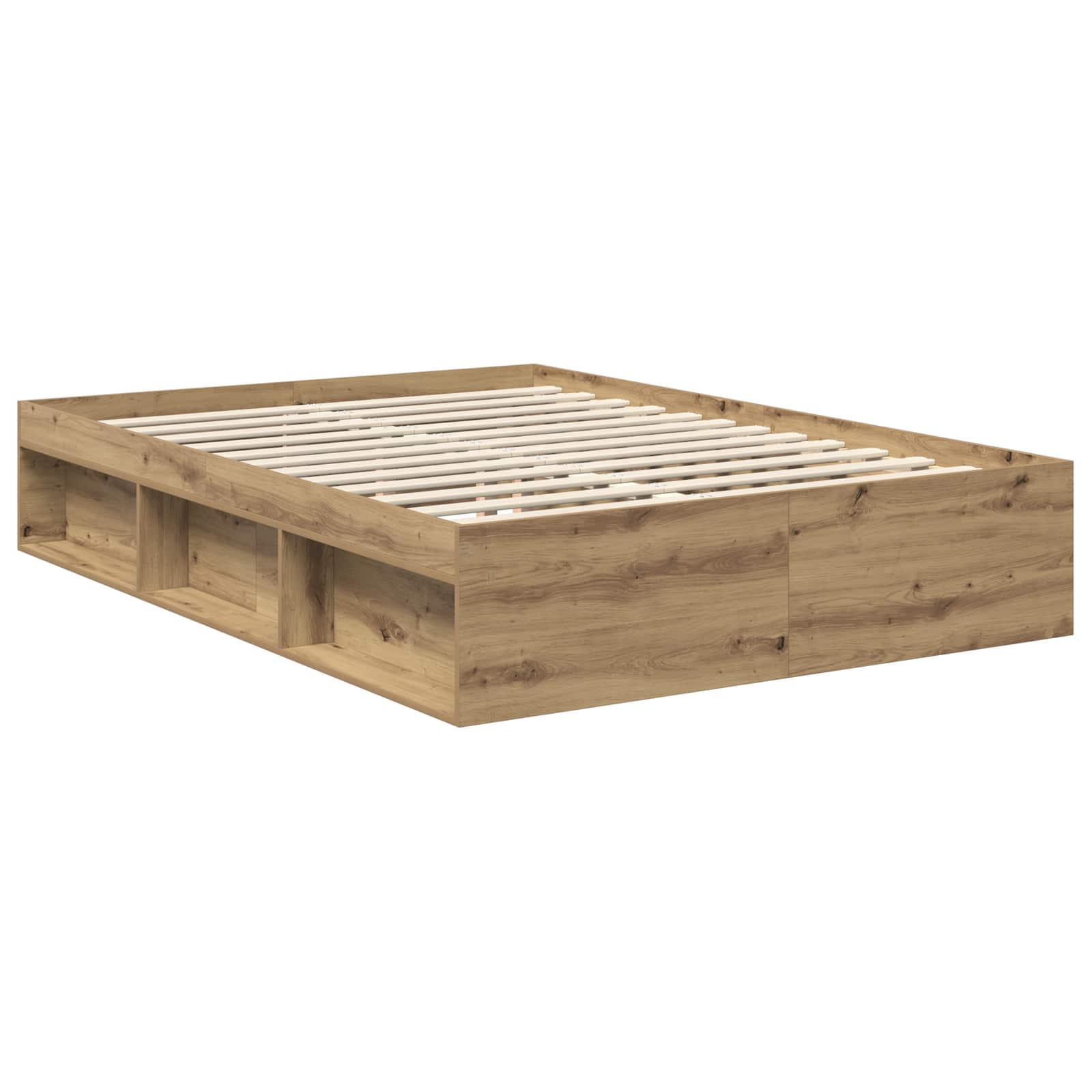 Sengestamme Kunstnerisk Eik 135 X 190 Cm Massiv Furu