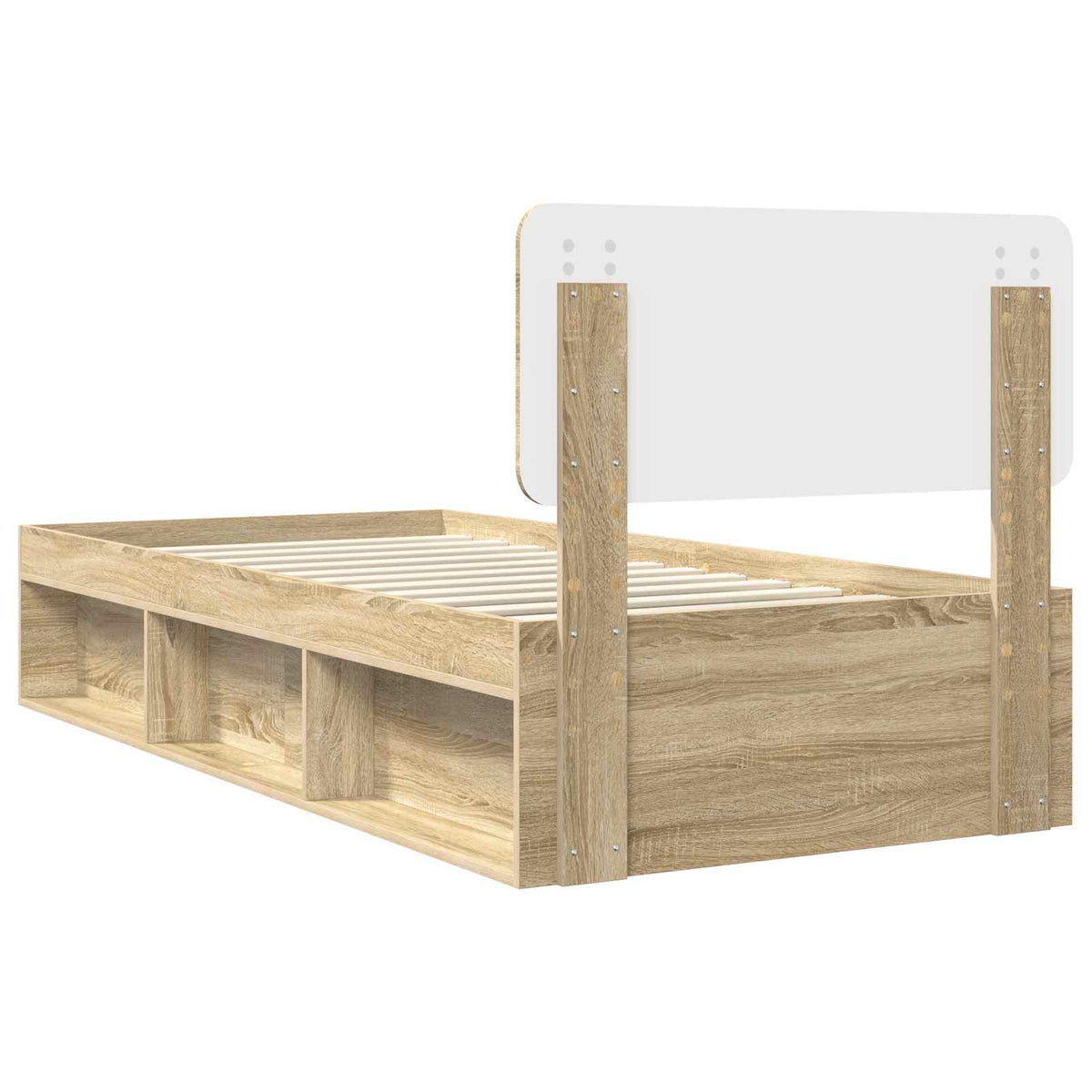 Sengestamme Med Hodegjerde Sonoma 90 X 190 Cm Massiv Furu