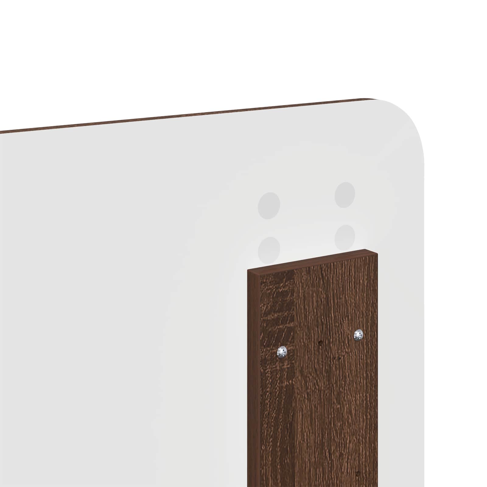 Sengestamme Med Skuff Brun Eik 200 X 200 Cm Ingeniørtre