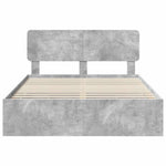 Sengestamme Med Skuff Betonggrå 150 X 200 Cm Ingeniørtre