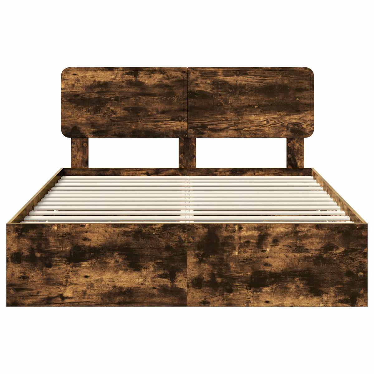 Sengestamme Med Skuff Røkt Eik 150 X 200 Cm Ingeniørtre
