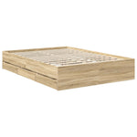 Sengestamme Med Skuff Sonoma Eik 140 X 190 Cm Ingeniørtre