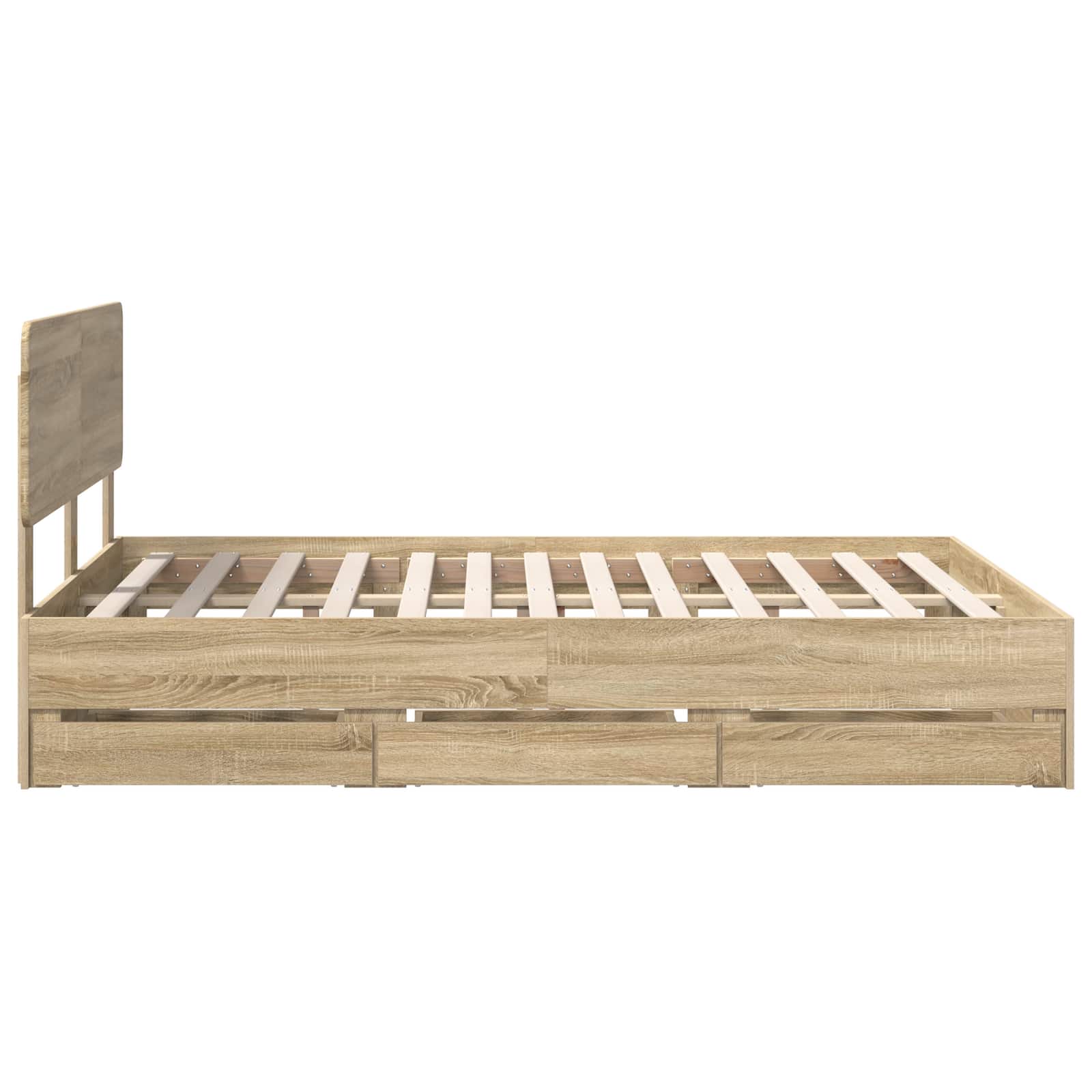 Sengestamme Med Skuff Sonoma Eik 140 X 190 Cm Ingeniørtre
