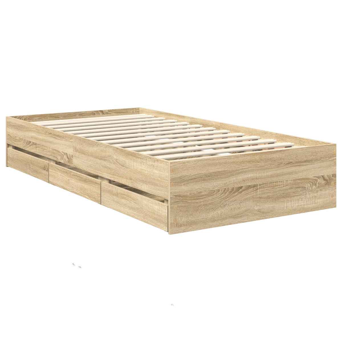 Sengestamme Med Skuff Sonoma Eik 100 X 200 Cm Ingeniørtre