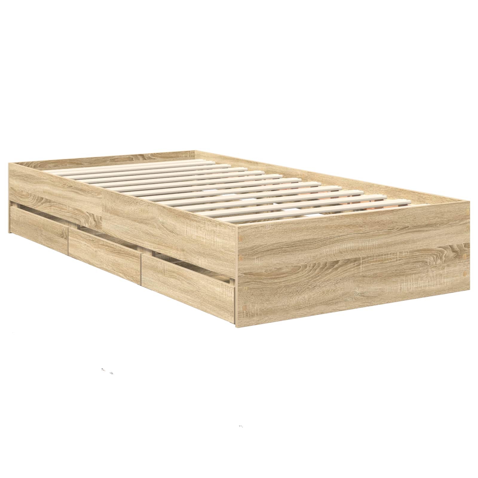 Sengestamme Med Skuff Sonoma Eik 100 X 200 Cm Ingeniørtre