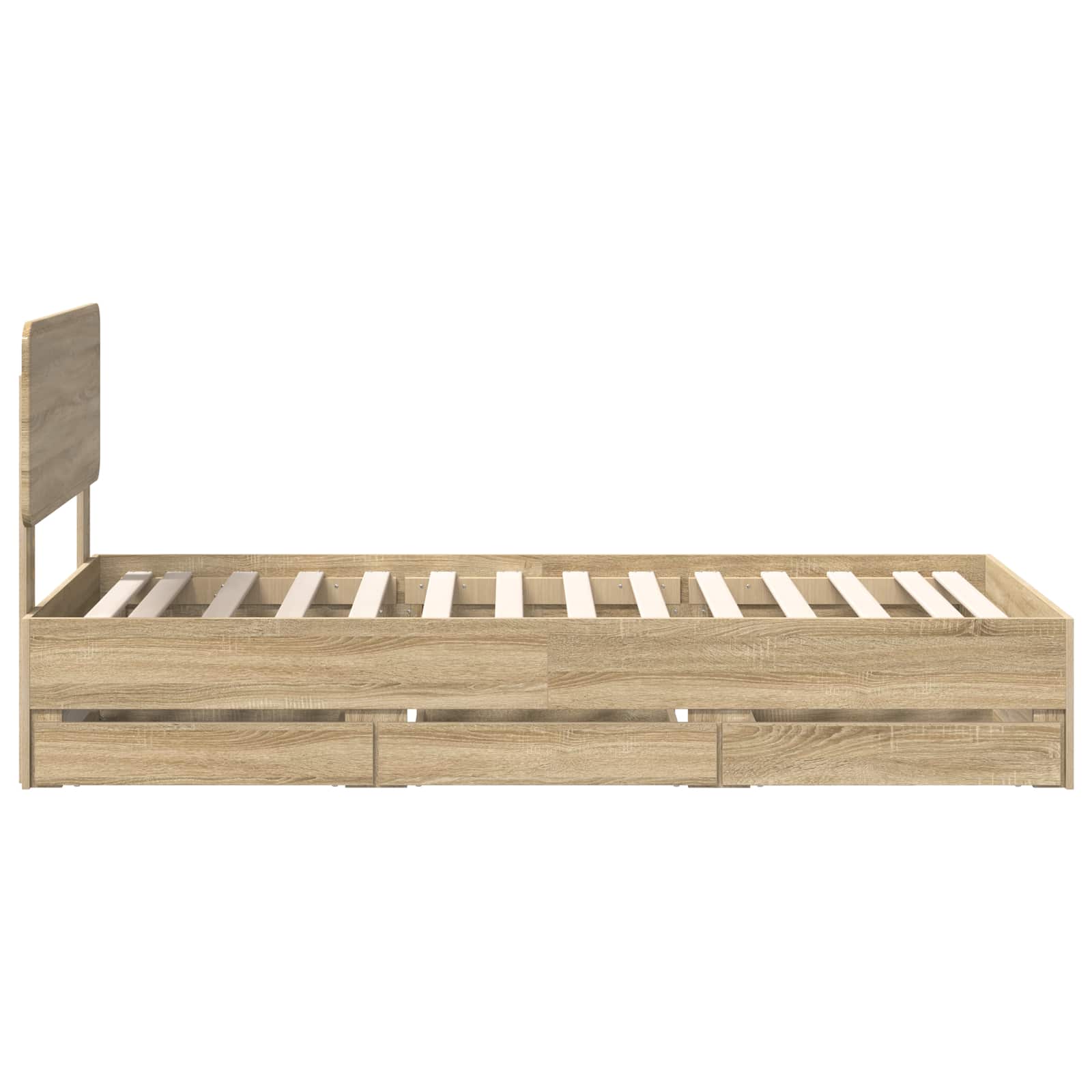 Sengestamme Med Skuff Sonoma Eik 75 X 190 Cm Ingeniørtre