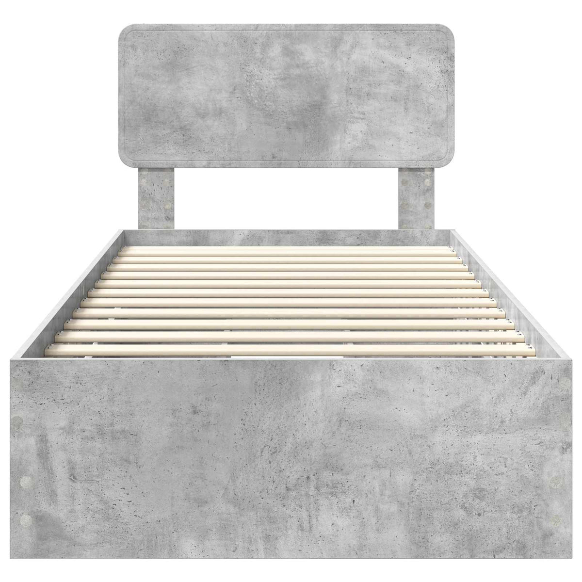 Sengestamme Med Skuff Betonggrå 75 X 190 Cm Ingeniørtre