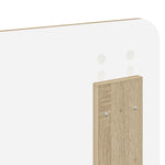 Seng Med Oppbevaring Sonoma Eik 140 X 200 Cm Konstruert Tre