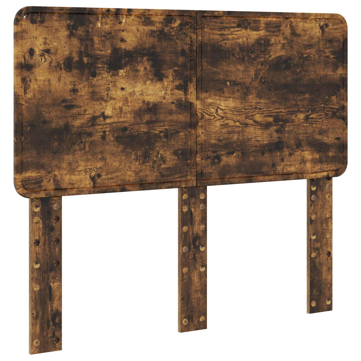 Seng Med Oppbevaring Røkt Eik 120 X 190 Cm Konstruert Tre