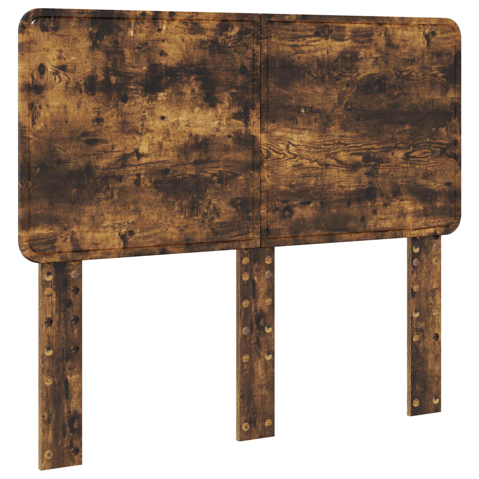 Seng Med Oppbevaring Røkt Eik 120 X 190 Cm Konstruert Tre