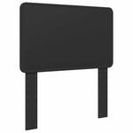 Seng Med Oppbevaring Med Skuff Svart 90 X 190 Cm Konstruert Tre
