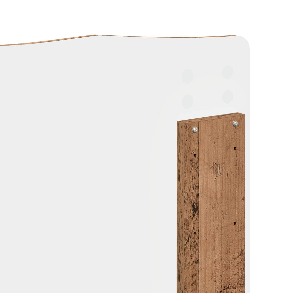 Sengestamme Med Hodegjerde Gammelt Tre 135 X 190 Cm Massiv Furu