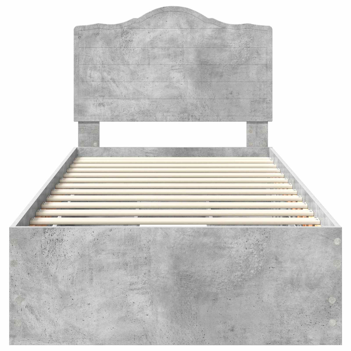 Sengestamme Med Skuff Betonggrå 75 X 190 Cm Ingeniørtre