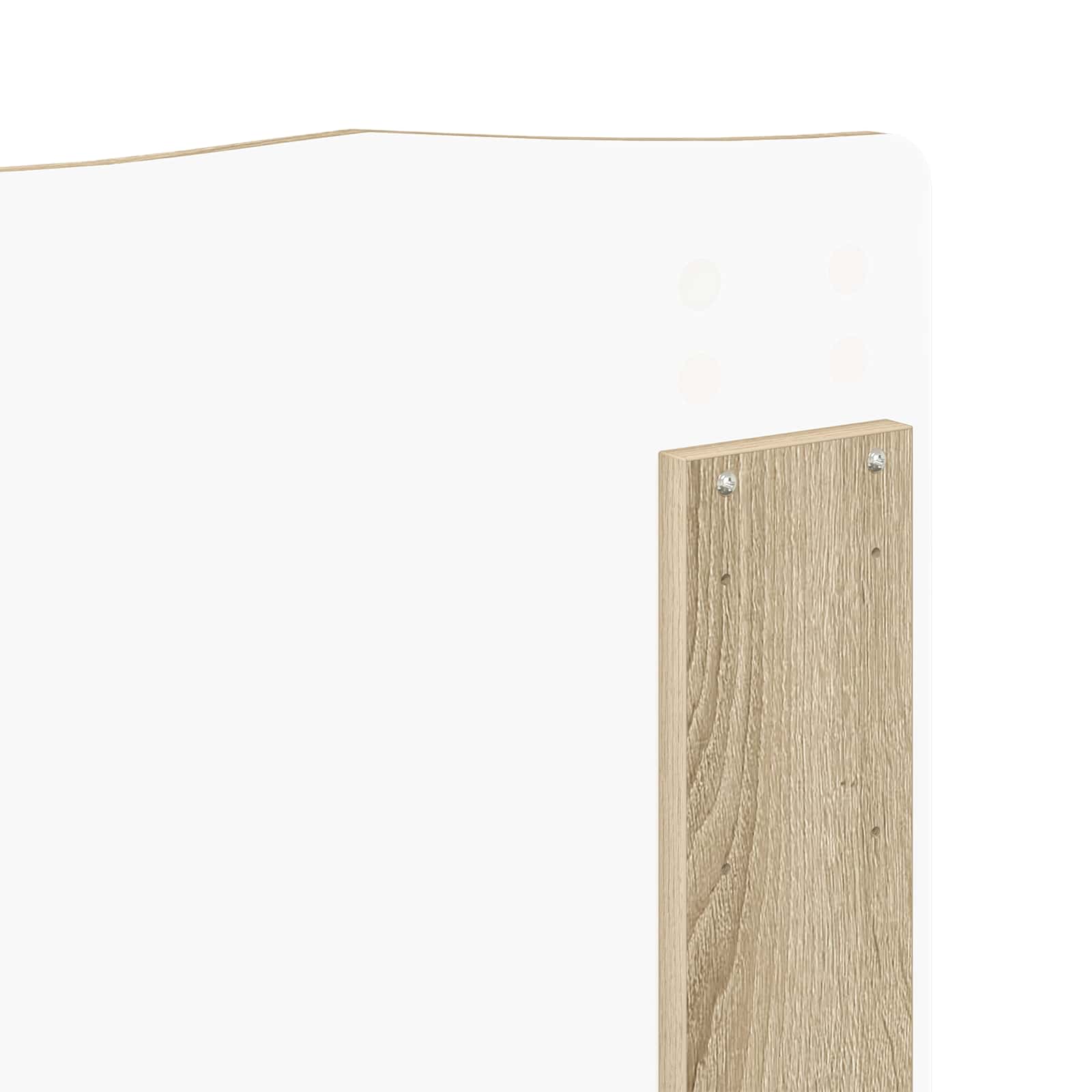 Seng Med Oppbevaring Sonoma Eik 180 X 200 Cm Konstruert Tre