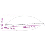 Vinterbassengpute Blå 380 X 180 X 140 Cm Pvc