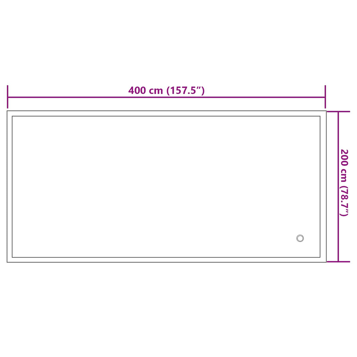 Vinterbassengpute Blå 380 X 180 X 140 Cm Pvc