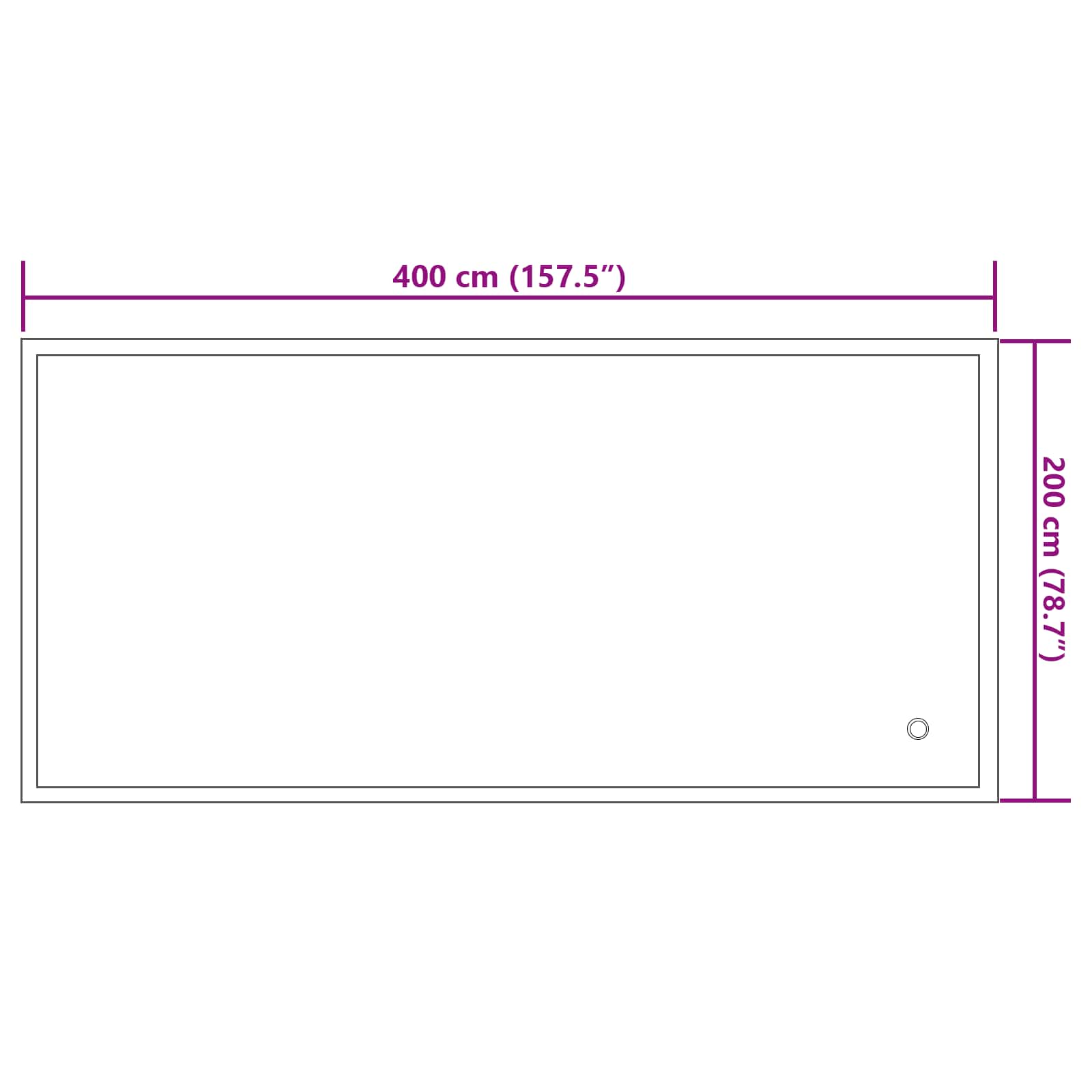 Vinterbassengpute Blå 380 X 180 X 140 Cm Pvc