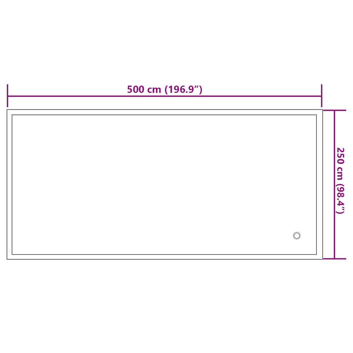 Vinterbassengpute Blå 460 X 230 X 160 Cm Pvc