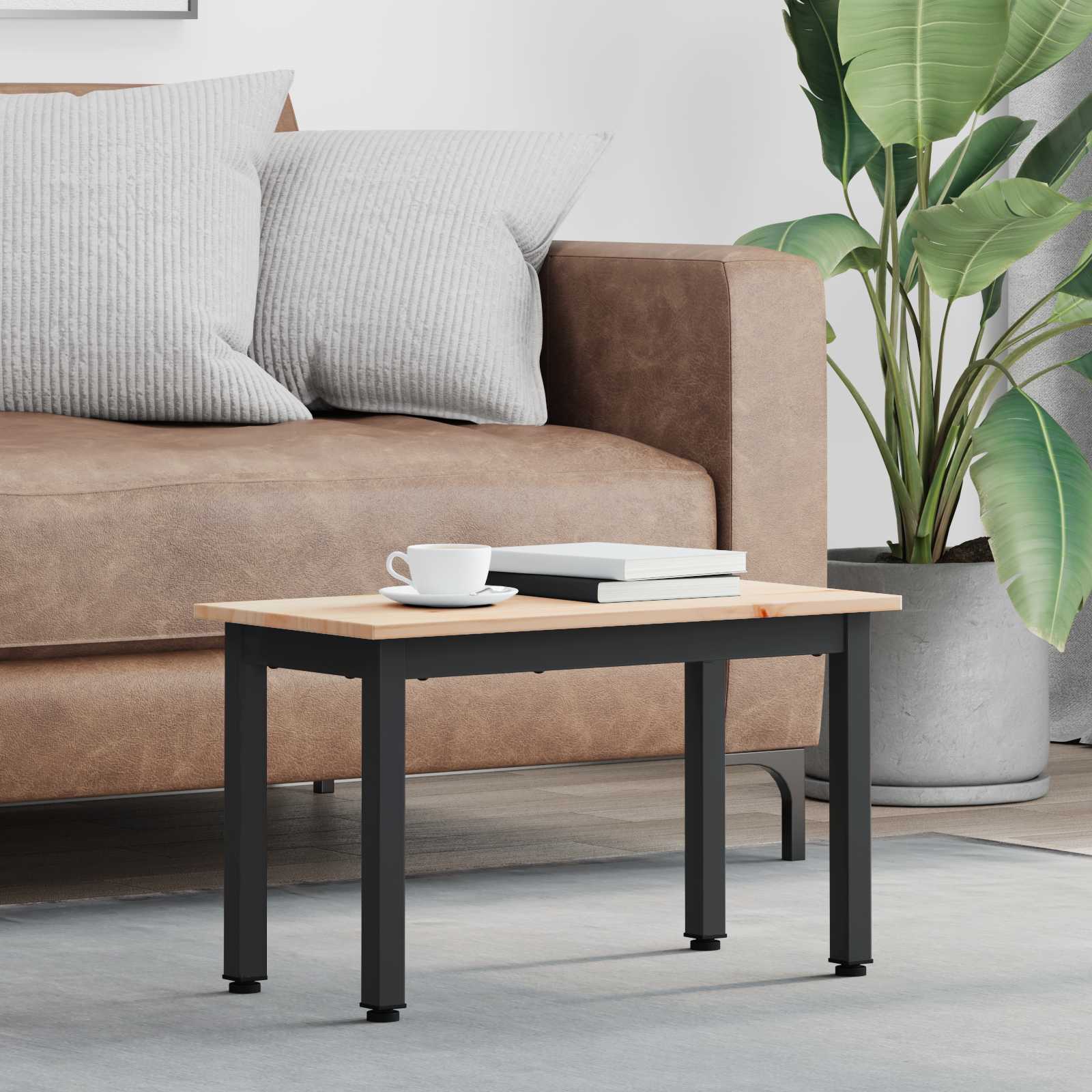 Kaffebord Naturlig 60 X 30 X 36 Cm Massiv Furu