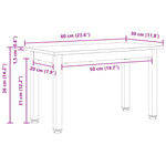 Kaffebord Naturlig 60 X 30 X 36 Cm Massiv Furu