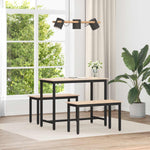 Benk Naturlig 80 X 35 X 45 Cm Massiv Furu