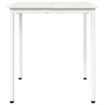 Spisebord Hvit 60 X 60 X 75 Cm Massiv Furu