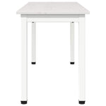 Spisebord Hvit 60 X 60 X 75 Cm Massiv Furu