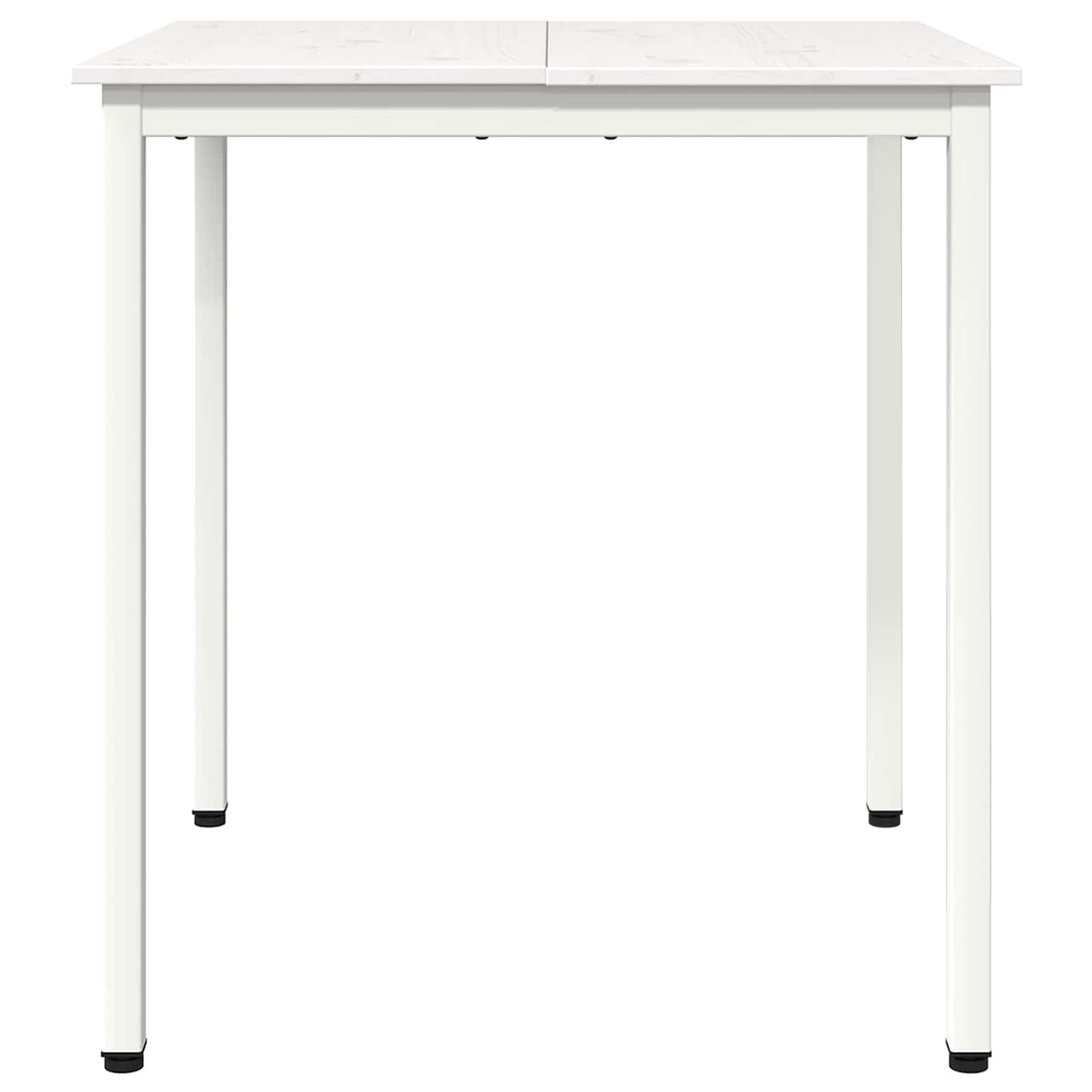 Spisebord Hvit 70 X 70 X 75 Cm Massiv Furu