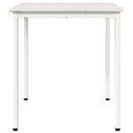 Spisebord Hvit 70 X 70 X 75 Cm Massiv Furu