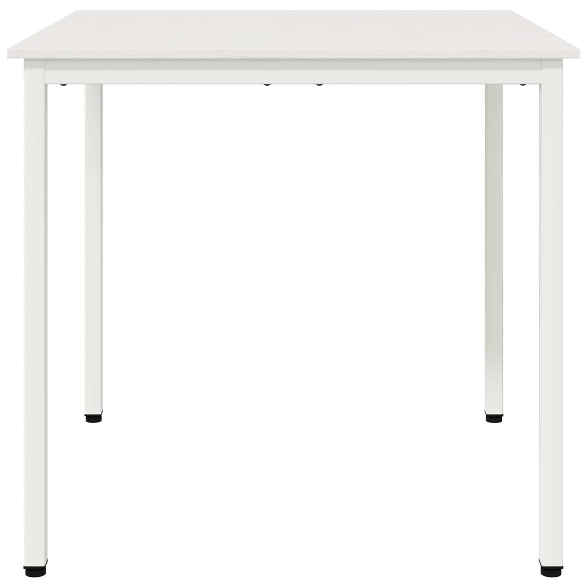 Spisebord Hvit 80 X 80 X 75 Cm Massiv Furu