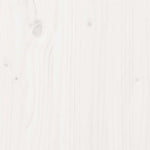 Spisebord Hvit 110 X 110 X 75 Cm Massiv Furu