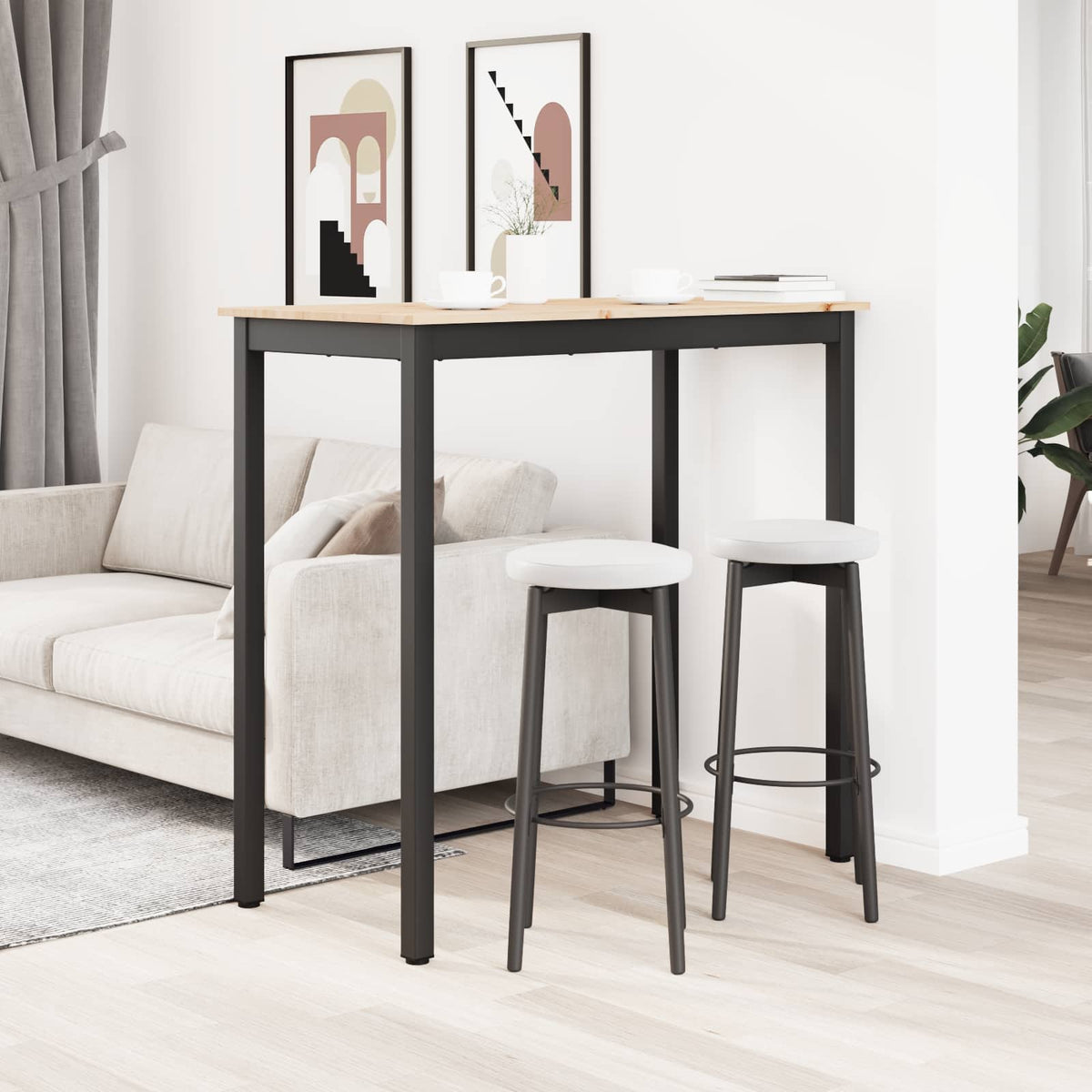 Barbord Naturlig 110 X 55 X 105 Cm Massiv Furu