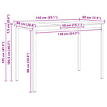 Barbord Naturlig 110 X 55 X 105 Cm Massiv Furu
