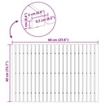 Badematte Brun 60 X 40 Cm Solid Akasietre