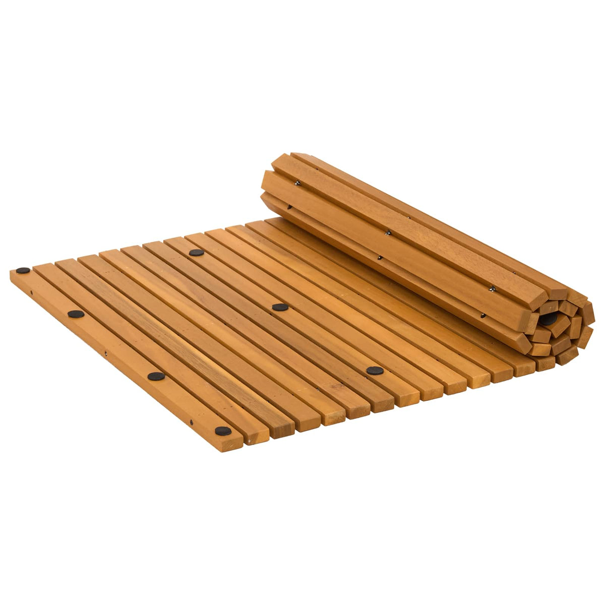 Badematte Brun 80 X 50 Cm Solid Akasietre