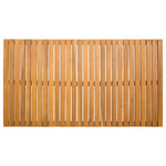 Badematte Ensfarget Brun 100 X 55 Cm Tre
