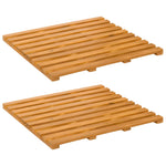 Badematte Ensfarget Brun 50 X 48 X 2,5 Cm Tre