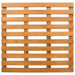 Badematte Ensfarget Brun 50 X 48 X 2,5 Cm Tre