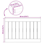Badematte Ensfarget Brun 60 X 40 Cm Tre