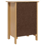 Nattbordskap Med Skuff Honning Brun 46 X 35 X 65 Cm Massiv Furu